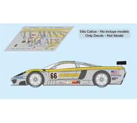Decalcomanie Saleen S7R Le Mans 2006 66 1:32 1:43 1:24 1:18 slot calcas
