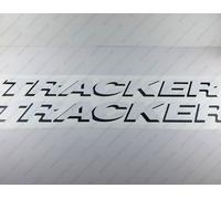 DECALCOMANIE SCRITTE BARCA BASS TRACKER 40" x 4" 2 pezzi.