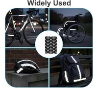 Decalcomanie Sicurezza Bici 48PCS Triangolo Riflettente PVC Adesivi Impermeabili