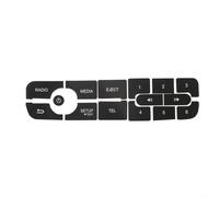 Decalcomanie Sostituzione Tasti Audio per Renault Master III | Copre pulsanti scrostati, aspetto per nuovo, misura esatta 150x50mm, vinile sottile, per inchiostro antigraffio
