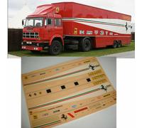 decalcomanies calcas 1:43 slot F1gp ferrari bisarca camion Fiat 170 F1 1980
