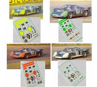 Decals 1/43 set x 4 car alpine RENAULT A220 LE MANS 1969 N. 28 29,30,31 decal