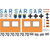 Decals 156 Bell UH-1D Esercito Tedesco SAR 70+70