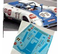 decals calcas 1:43 slot porsche 917 spider TEAM AAW interserie ZOLDER 1971