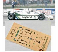 decals decalcomanie 1/43 f1 GP Williams FW 07C Ford Jones - reutmann deco