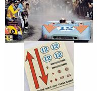 decals slot porsche 908 3 targa florio 1970 Winner Jo Siffert Brian Redman 1:43
