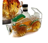 Decantatore a forma di trattore, decanter per whisky, contenitore in | Bottiglia di vodka, design trattore 3D, in vetro, per bar a casa, uomini, donne, amanti del whisky