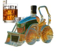 Decanter a liquore - distributore di vini per trattori 3D, versato di whisky creativo | Container per bevande ispirato alla fattoria, accento per il display da bar rustico, del titolare dello s