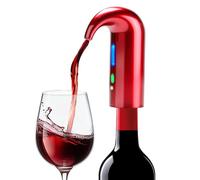 Decanter, Aeratore Elettrico per Vino con Funzionamento One-Touch Aeratore Ricaricabile con Interfaccia di Tipo C e Display Luminoso Tricolore per Gli Amanti del Vino (Rosso)