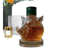 Decanter alcol - Decanter whisky | Decantatori di liquori | Statua di arte del leopardo whisky bottiglia vuota | Decorazioni per bar per animali | Bottiglia di liquori di cinghiale | Decorativo