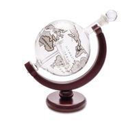 DECANTER BALVI PER WHISKY GLOBE VETRO/LEGNO