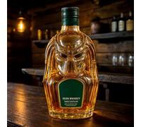 decanter, Bottiglia di whisky divertente da 300 ml, decanter for in vetro resistente con incisione 3D trasparente, for vino in originale(B)