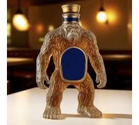 Decanter, Bottiglia di whisky in vetro con decanter, 300 ml, gorilla 3D, dispenser liquori a forma animale divertente(D)