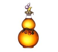 decanter, con base in legno, dispenser for liquori di grande capacità, bottiglia di vino in cristallo trasparente for papà, marito o fidanzato, caraffa di whisky(1.5L)