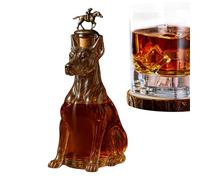 Decanter da Whisky,Contenitore a Forma di Cane con Capacità da 350 ml,Decanter Per Liquori E Distillati | Per Papà Uomini Compleanno Festa Matrimonio Party Bar Domestico Cucina Sala Da Pranzo