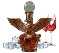 Decanter, Decanter Di Whisky, Decanter In Di Whisky A Forma Di Aquila, Bottiglia Di Vino Commemorativa Di Statue Per Animali Per Uomini Da Collezione Donne Mostrano Studiare La Casa Studio Di Co