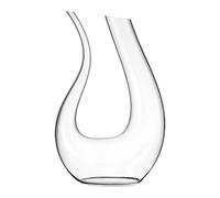 decanter, Decanter for vino in cristallo senza piombo a forma di U, elegante caraffa a cigno soffiato a mano da 1500 ml for rosso(A)