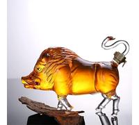 decanter, Decanter for whisky dal design animale 3D - Bottiglia di vetro artistico e statua ornamentale da tavolo for il bar casa