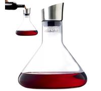 Decanter del vino in da 1500 ml - bottiglia di distributore di bevande in soffiato a mano, moderno design della bocca inclinata | Pitcher di aerazione integrato per eventi al coperto,