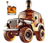 Decanter di whisky per auto, bottiglia di whisky, decanter di whisky a forma di auto vintage, regalo di pallone da vino in vetro per uomo papà marito amanti del whisky, abita