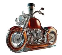 Decanter for whisky, bottiglia di vetro incisa da 10 once, decanter for whisky in stile motocicletta 3D, regalo for collezionisti di motociclette (1 pezzo)(1pcs)