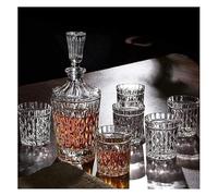 Decanter, Glass Carafe,Decanters for Alcohol, Decanter Decanter Wine Decanter Decanter and Glasses Set 100% Glass Decanter with 6 Glasses