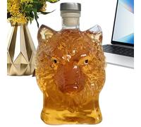Decanter in, 350 ml, a forma di testa di lupo, per vodka, elegante bottiglia da whisky per liquori, collezione Bourbon, cocktail, casa, bar