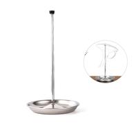Decanter in Acciaio Inox Supporto, Scolabottiglie per Borracce, Stabile Supporto per Decanter per Vino, Rack Decanter di Asciugatura, per Decantazione Vino Rosso, con Testa in Silicone, Rimovibile