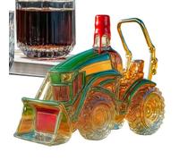 Decanter in per bottiglie di liquore | Bottiglia di vodka a forma di trattore 3D per uomini, donne, bar di casa, armadietto di famiglia, decorazione per la cucina