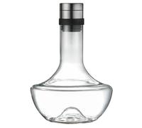 Decanter in Vetro 1000ml dal Design Curvo Elegante Moderno | Collo Stretto e Fondo Concavo, Presa Sicura alla Base, Finitura Limpida e Liscia, per Degustazione