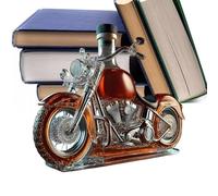 Decanter in vetro per whisky - Elegante climatizzatore liquido, unico - | Bottiglia liquida a tema motore, regalo per berrette in stile vintage, regalo per gli amanti della moto whisky vodka che serve