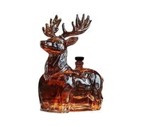 Decanter Per Alcol - Bottiglia In Di Whisky Di Cervo 11x7x6 Cm, Decanter Per Liquore Di Renna Da 120 Ml | Dispenser Per Bottiglie Di Whisky In, Decorazioni Per La Casa Per Uomo, Festa Di C