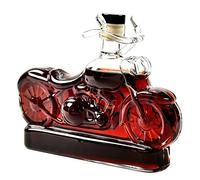 Decanter per alcol da 310 ml, a forma di moto, in stile vintage | Decanter per alcol per matrimoni, ristoranti, riunioni di famiglia, feste, barbecue, padri e