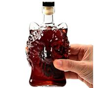 Decanter per alcool, divertente, bottiglia di con testa di lupo