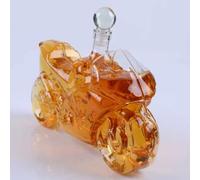 Decanter per moto, 750 ml, elegante decanter per whisky, vino, scotch o liquori, dimensioni: 24 x 8 x 15 cm