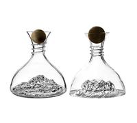 Decanter Per Vino - Grande Vasellame In, Aeratore Voluminoso Da 1800 Ml, Recipiente Con Beccuccio Ad Angolo Trasparente, Caraffa Per Ossigenatore A Fondo Largo | Stoviglie Per Matrimoni Per