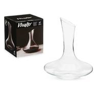Decanter per vino in vetro di alta qualità, spesso e resistente, design elegante e pratico, lavabile in lavastoviglie, ad alta capacità da 1800 ml
