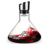 Decanter Per Vino Rosso,1500ML Decanter Per Vino Con Aeratore,Caraffa Vino Con Aeratore,Decantatore Con Aeratore E Filtro Per I Suoceri E Gli Aanti Del Vino,Vino Rosso,Servizio Antigoccia