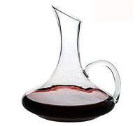 Decanter per vino rosso in vetro cristallo soffiato a mano, al 100% senza piombo, regalo e accessorio per amanti del vino Decanter con manico.