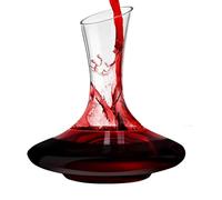 Decanter per vino spesso, Handmade Lead-Free Crystal Glass Red Wine Decanter 1500ml Transparent With Bottle Opener