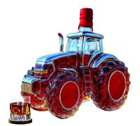 Decanter per whisky, 300 ml, bottiglia in vetro 3D a forma di auto con tappo a prova di perdite, dispenser creativo per whisky per gli appassionati di fattorie e camion, bar di casa, regalo
