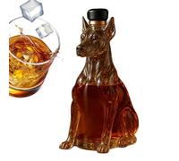 Decanter per whisky a forma di cane, 350 ml, contenitore in per alcol, decanter per spiriti, regalo per papà, uomini, compleanni, vacanze, matrimoni, casa, bar, cucina,