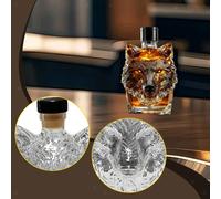 Decanter Per Whisky A Forma Di Testa Di , Bottiglia Di Vino Vuota E