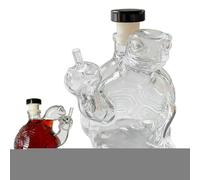 Decanter per whisky, bottiglia di a forma di tartaruga, decanter trasparente per animali, elegante bottiglia da whisky da 350 ml, ideale come regalo di compleanno per uomini, fratelli, papà