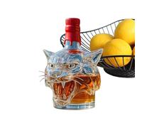 Decanter per whisky, bottiglia di creativa per whisky, liquori, decanter, decorazione per la casa, a forma di testa di tigre, bottiglia di vino per liquori, vino, bourbon, brandy, vodka, cognac