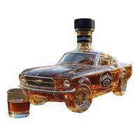 Decanter per whisky, bottiglia di vetro da 400 ml, design auto sportiva 3D per bar di casa, contenitore ideale per liquori per feste
