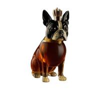 Decanter per whisky, bottiglia di vetro per liquore, decanter per vodka a forma di cane, elegante per la casa e il bar, contenitore per alcol bourbon, regalo per papà, marito, festa di compleanno