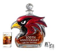 Decanter per whisky, bottiglia di vino con testa di aquila, caraffa decorativa per uomini, fidanzato, marito, appassionato di sport, casa, bar, ristorante, commerciale