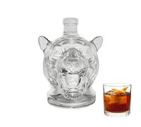 Decanter per whisky - Bottiglia di vino in Lìon Heæd | Estetica Whisky Liquor Decanter Bottiglia in | Decorazione da bar da collezione per brandy vodka cognac e casa uomo grotta