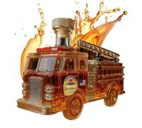 Decanter Per Whisky | Contenitore Divertente Camion Pompieri,Decanter Per Liquore Con Supporto Per Camion Per Whisky | Regalo Per Padre Fratello Compleanno Bar Casa Ufficio Ristorante